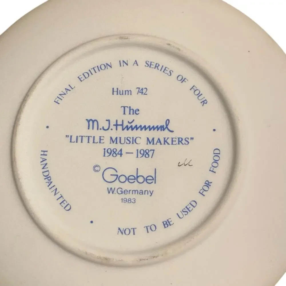 Goebel Vintage Mini Porcelain Plate 1984-1987 “Little Music Makers”  Conductor